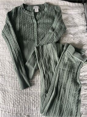 Sincerely Jules Ribbed Knit Set in Sage